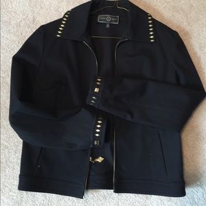 St John Cotton Jacket Black Size P